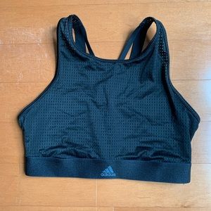 Adidas High Neck Mesh Sports Bra